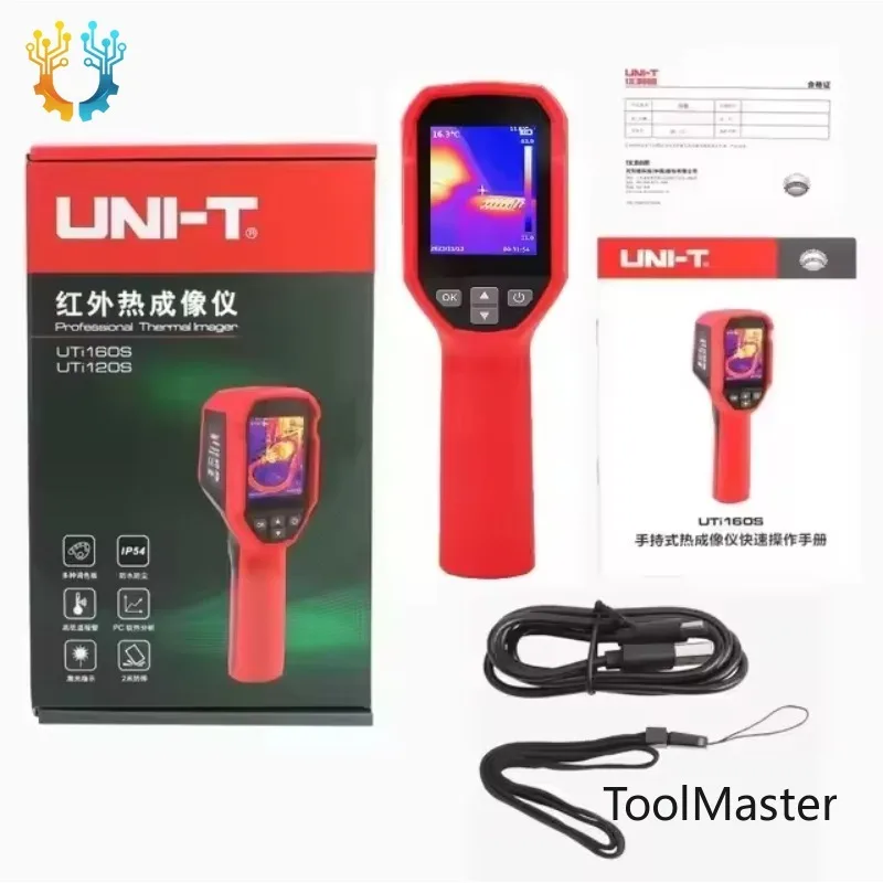 

【2026】UNI-T UTi160S Handheld Infrared Thermal Camera 160X120 High Resolution PC Analysis 28GB Built-in Storage -68°F~1022°F