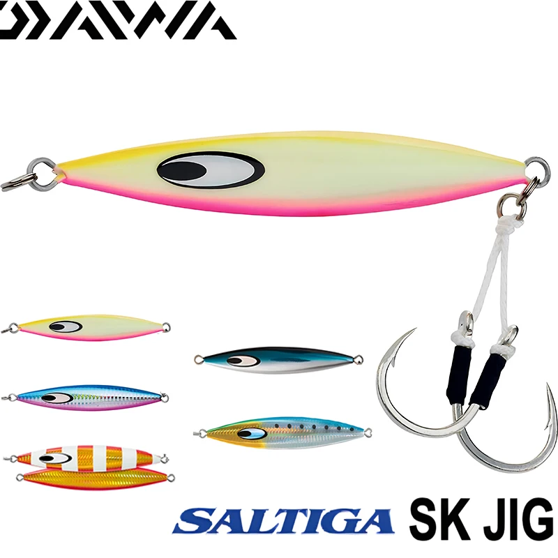 Metal Fishing Lure Daiwajigging Saltiga SK 200g 250g Fishing Bait Jigging Lure Saltwater Lures tuna jigs Fishing Tackle