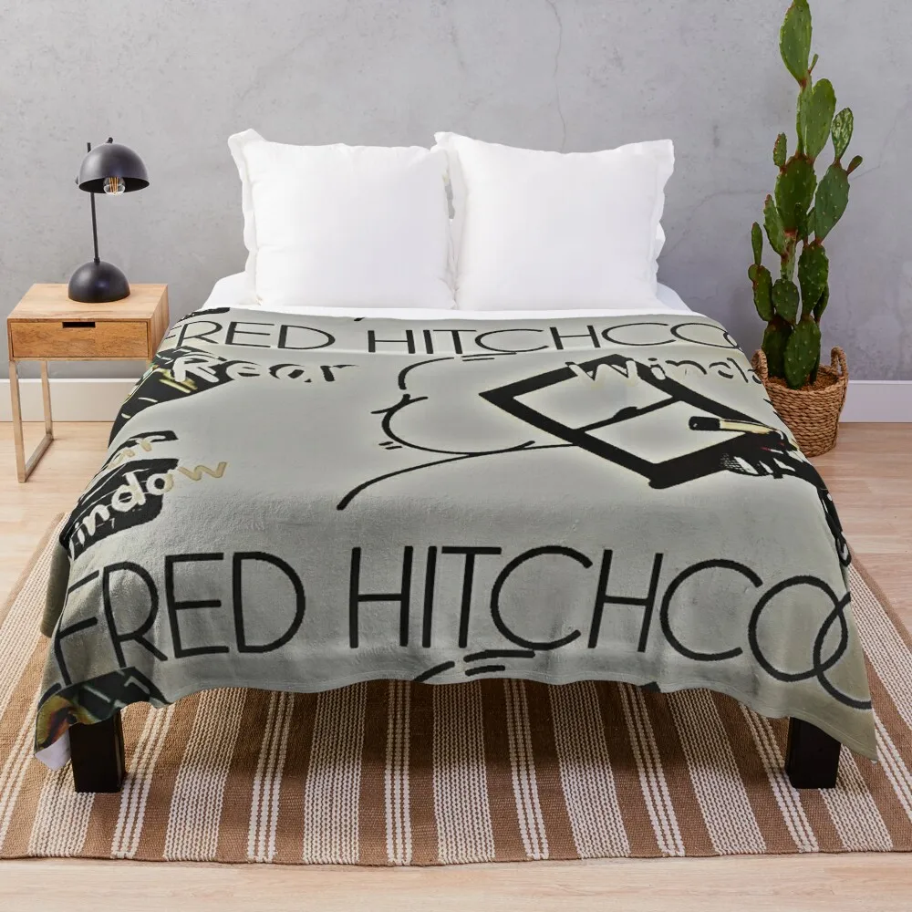 Alfred Hitchcock Real Window Throw Blanket Soft Big Softest Furrys Blankets