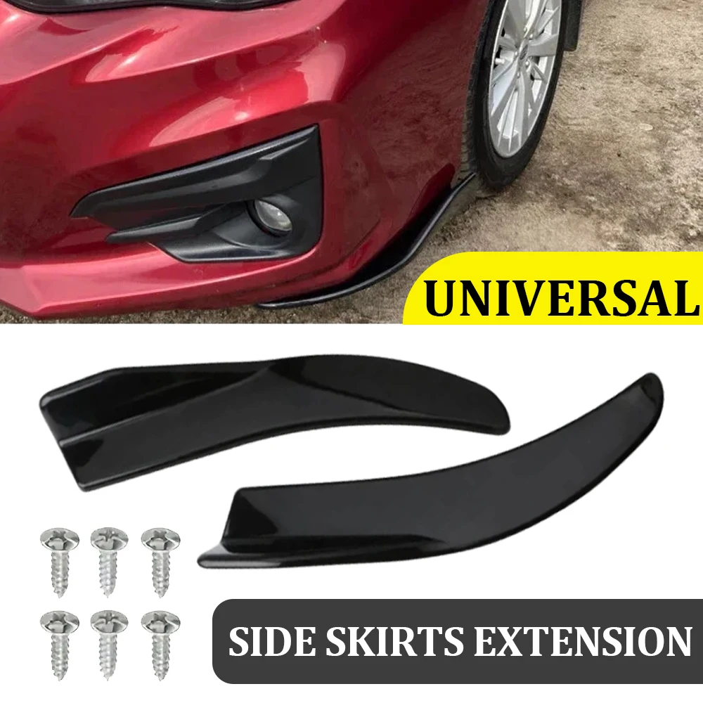 

1 Pair Car Bag Corner Bumper Spoiler Front Rear Lip Anti-Collision Universal Car Side Skirt Anti Collision Rear Corner Accessory
