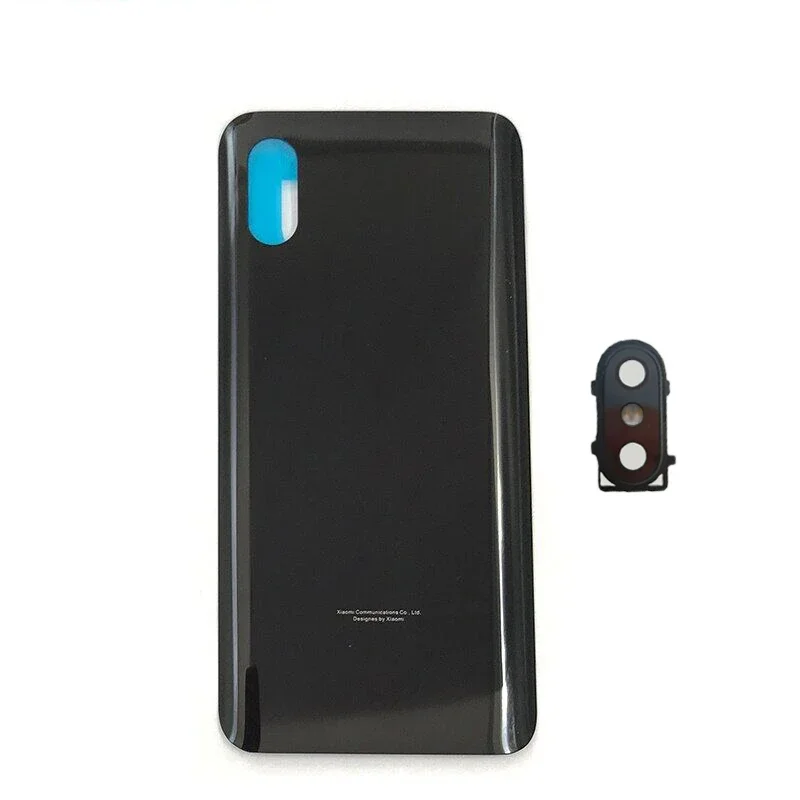 For Xiaomi Mi 8 Pro Battery Cover Glass Door Housing Case Rear Cover with Camera lens