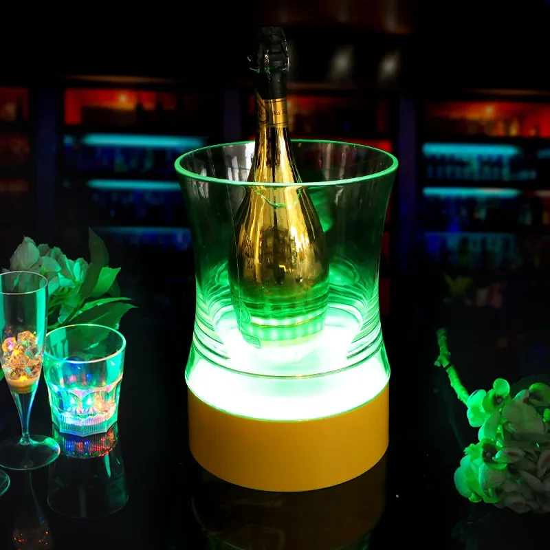 LED luminous ice bucket bar beer cocktail  waist single champagne