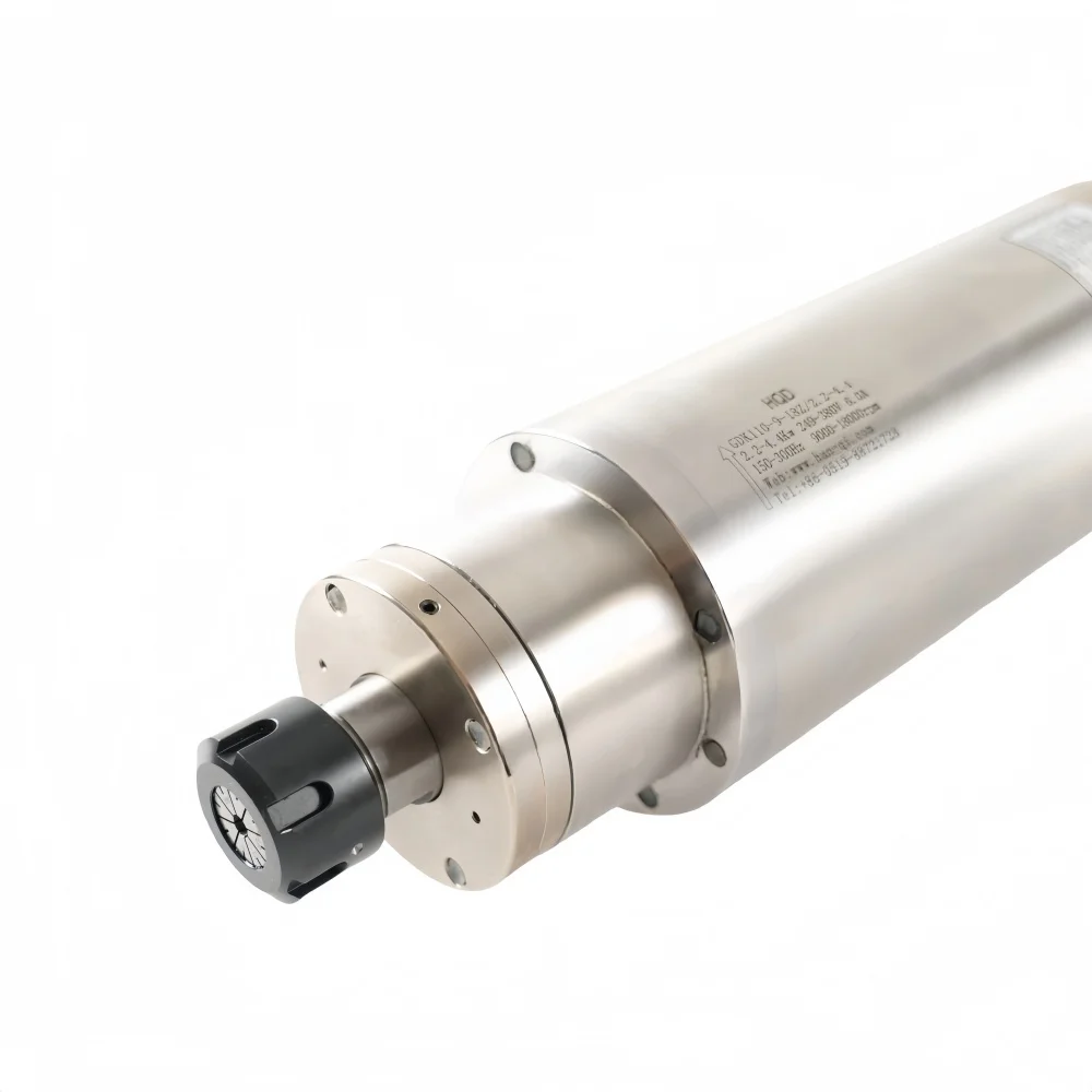 GDK110-9-18Z/2.2-4.4 Water Cooling Spindle Motor 2.2KW for Metal Cutting Cnc Machine