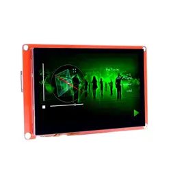 Nextion-Módulo de pantalla HMI de LCD-TFT de 4,3 pulgadas, serie inteligente RGB 65K, Panel táctil capacitivo/resistivo de Color sin carcasa