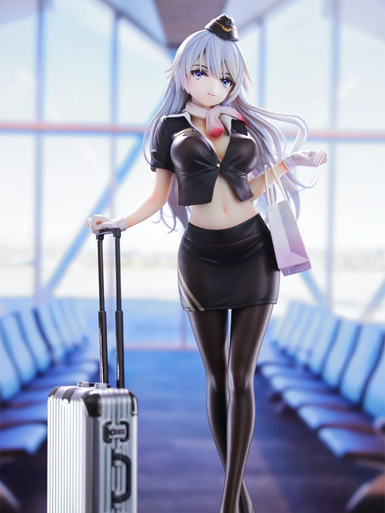

Фигурка аниме-героини-стюардессы, оригинальная художественная работа Шиори Авахара, в коробке, ПВХ-модель, настольный декор, коллекционная, для фанатов аниме и отаку