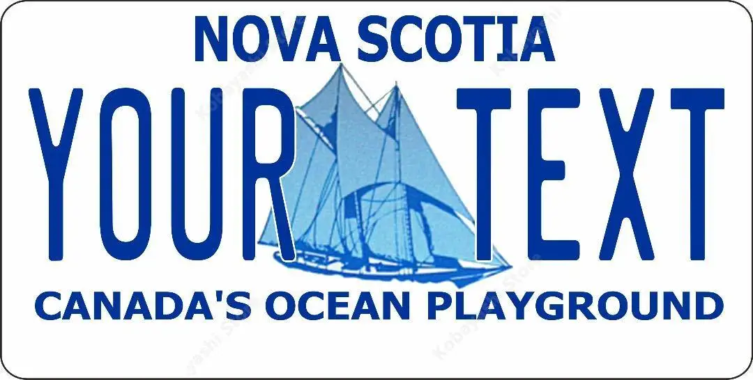 

Nova Scotia Your Text Photo License Plate