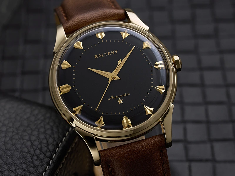 Baltany S4090 Pie-pan Dial-Uhr mit Dog-Leg-Armband, Retro-Herren-Automatikuhr, mechanische Armbanduhr, Business-Outdoor-Modeuhr – Detail 7