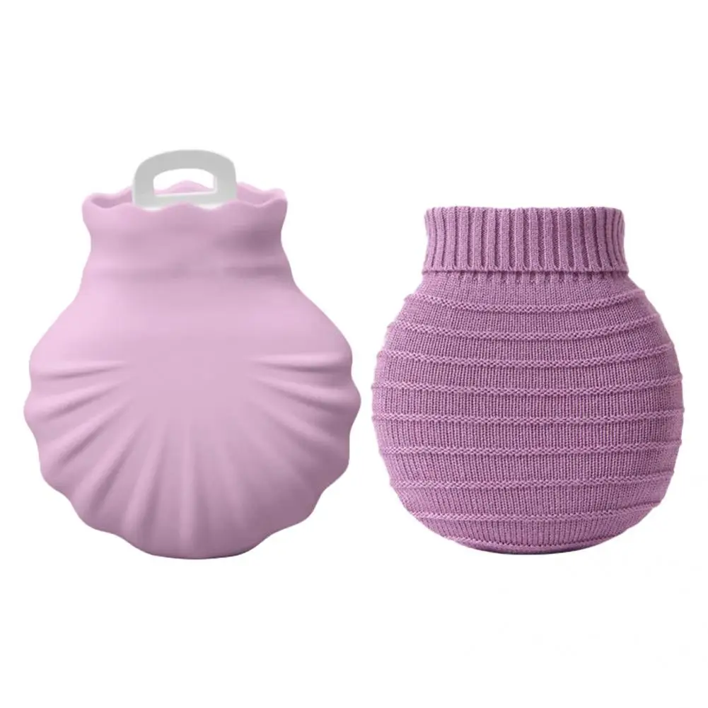 Hot Water Bag Solid Color Creative Cute Mini Hand Warmer Bag Thick Seal Design Multi-purpose Mini Hot Water Bottle