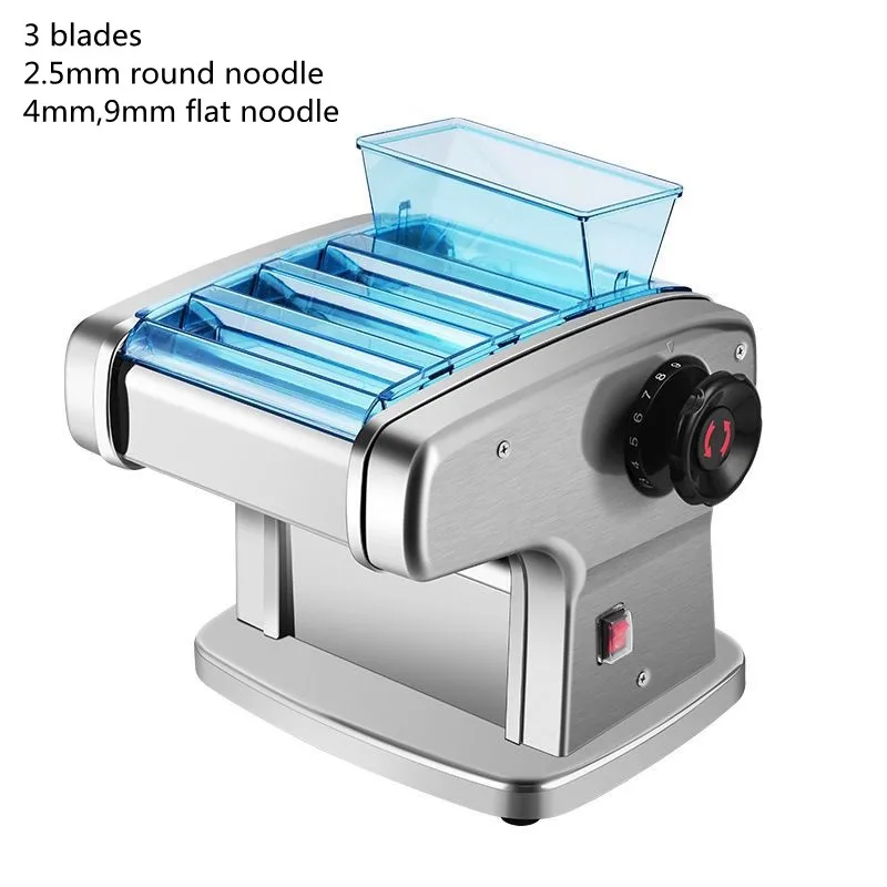 3 blade Electric dough press Machine automatic household Pasta Maker multi-functional stainless steel noodle machine