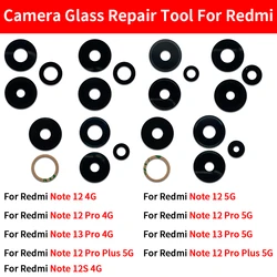 Rear Back Camera Glass Lens For Xiaomi For Redmi Note 13 12 Pro Plus 4G 5G Replacement With Adhesive Sticker