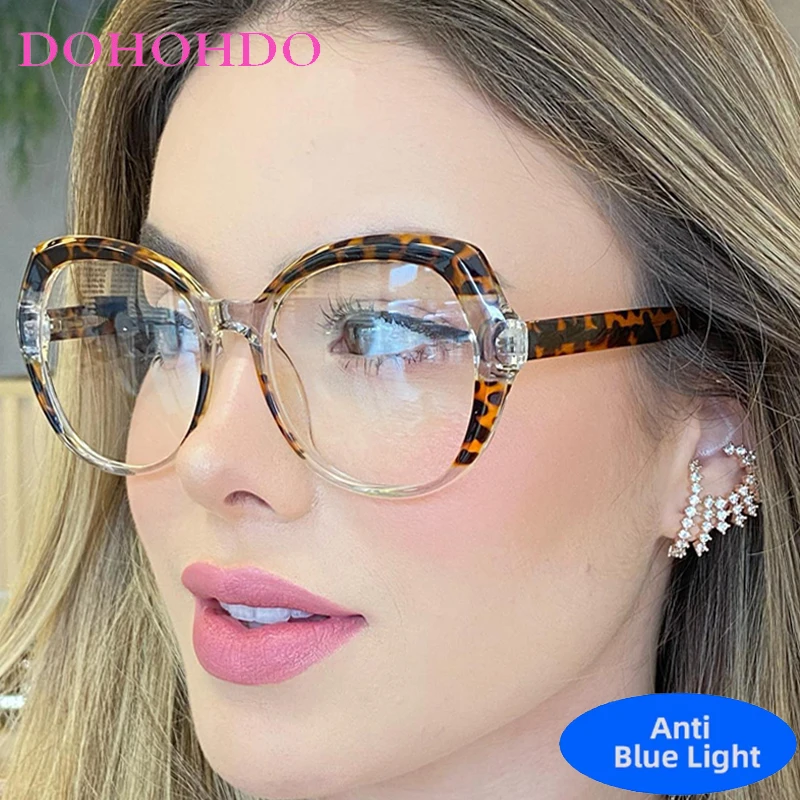 

Trendy Retro Assorted Colors Polygon Eyeglasses Men Women Fashion Brand Designer Optical Spectacle Anti Blue Light Eyeglasses