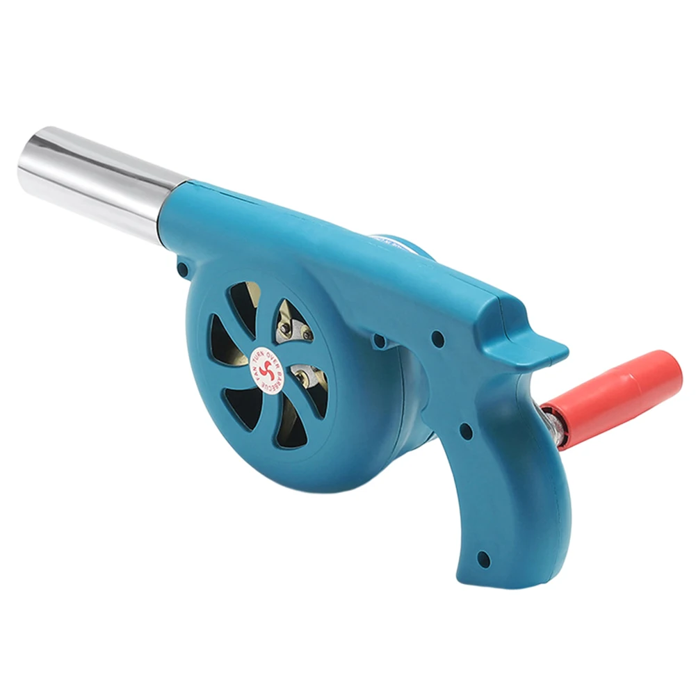 Manual Hand Crank Fan Portable BBQ Fan Air Blower Fast Fire Starter Lightweight Grill Picnic Camping Stove Accessories