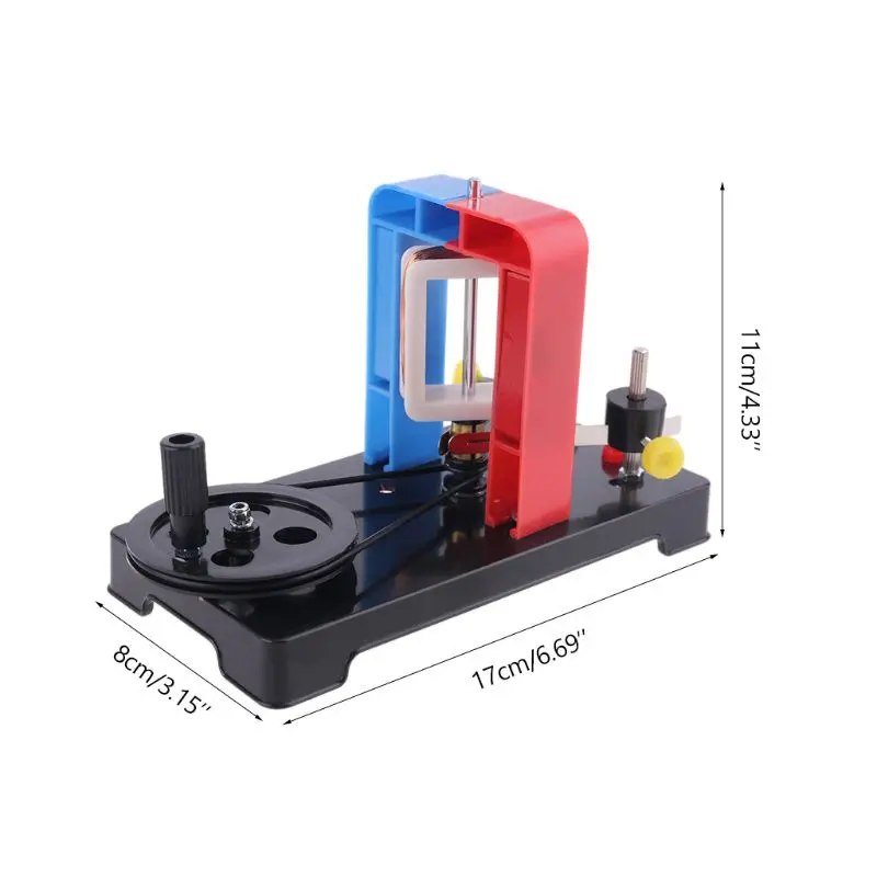 DIY Hand-cranked Electricity Generator Model Labs Demonstration Motor for Physical Science Experiment Education