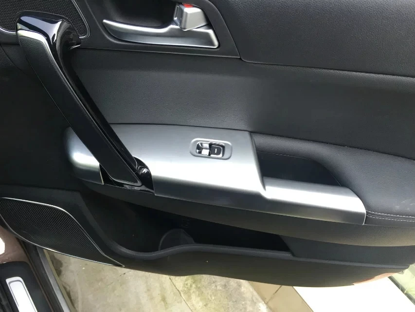 For KIA Sportage 4 QL 2016 2017 2018 ABS Chrome Door Armrest Panel Window Switch Lift Buttons Cover Trim Interior Car Accessory