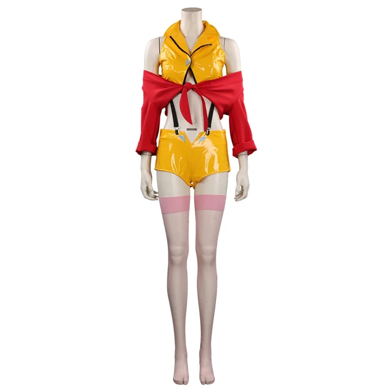 Anime Cowboy Bebop Faye Valentine Cosplay Costume Top Shorts Outfits Adult Female Girls Halloween Carnival Disguise Suit