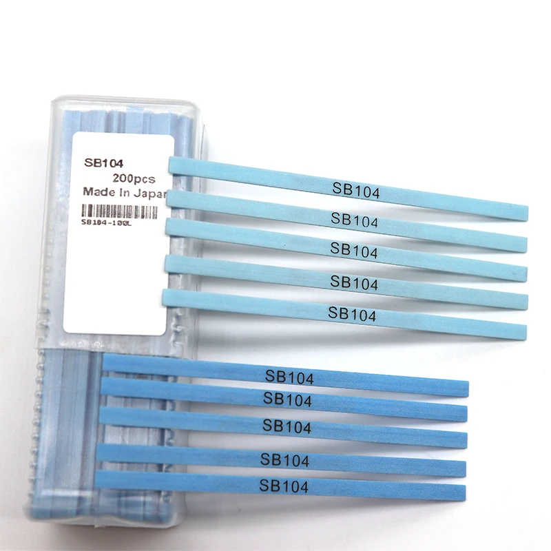 1 قطعة اليابان Sb104 Sb106 Sb110 حجر ألياف السيراميك لقالب يموت المعادن تلميع جلخ طحن حجر عصا 1*4*100 مللي متر حصى 400