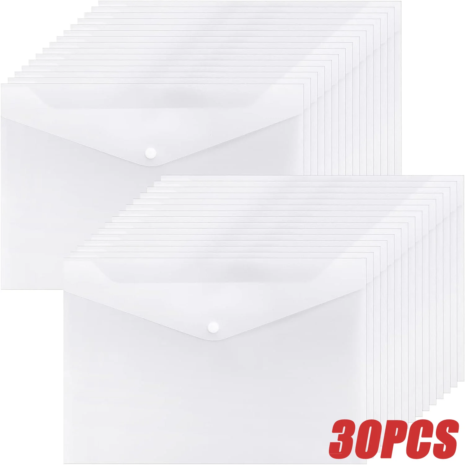 

Папка А4 прозрачная для документов, набор папок и пакетов, офисные и школьные принадлежности, 30 шт.