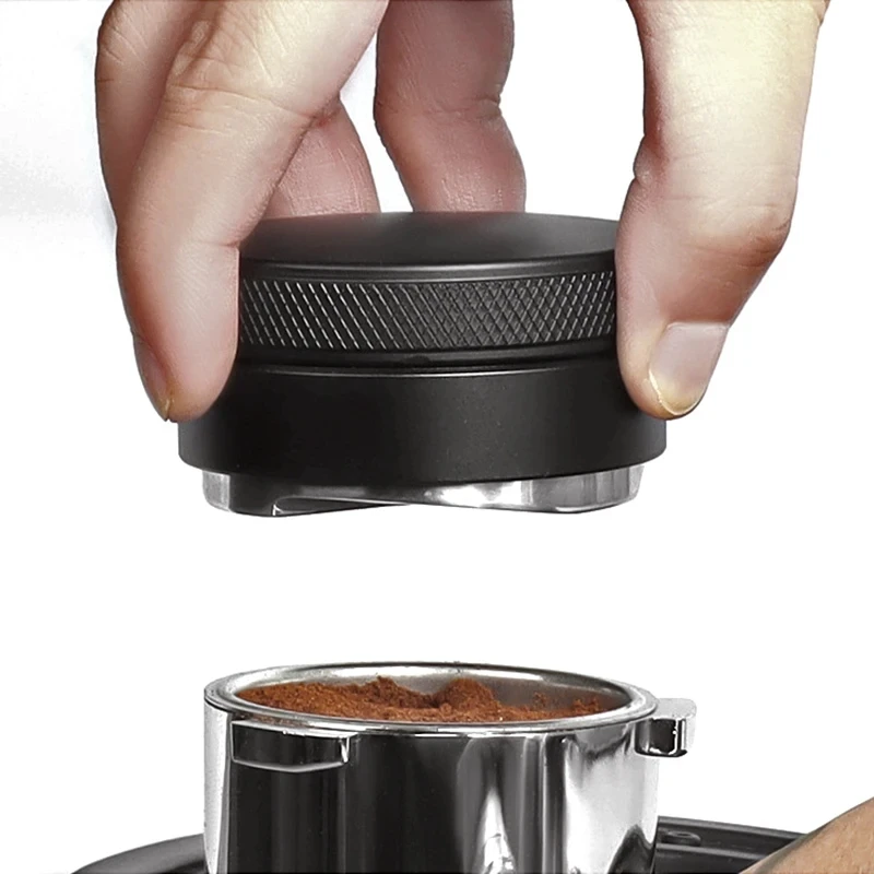 Distribuidor de café com três encostas angulosas, Ferramentas de Distribuição Espresso, Nivelador ajustável, Acessórios Barista, 51mm, 53mm, 58mm Tamper