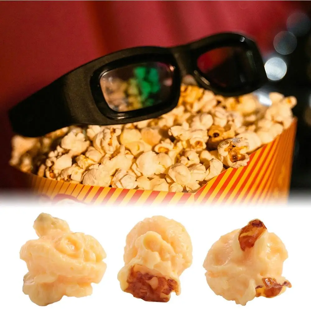 Gift PVC Artificial Popcorn Miniature Mini Cute Popcorn Model Handicrafts Lifelike Simulation Popcorn Fruit Prop Teaching