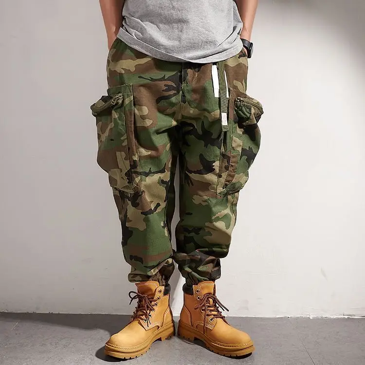 Men Tactical Camouflage Joggers Outdoor Ripstop Cargo Pants Working Clothing Hiking Hunting Combat Trousers Men's Streetwear