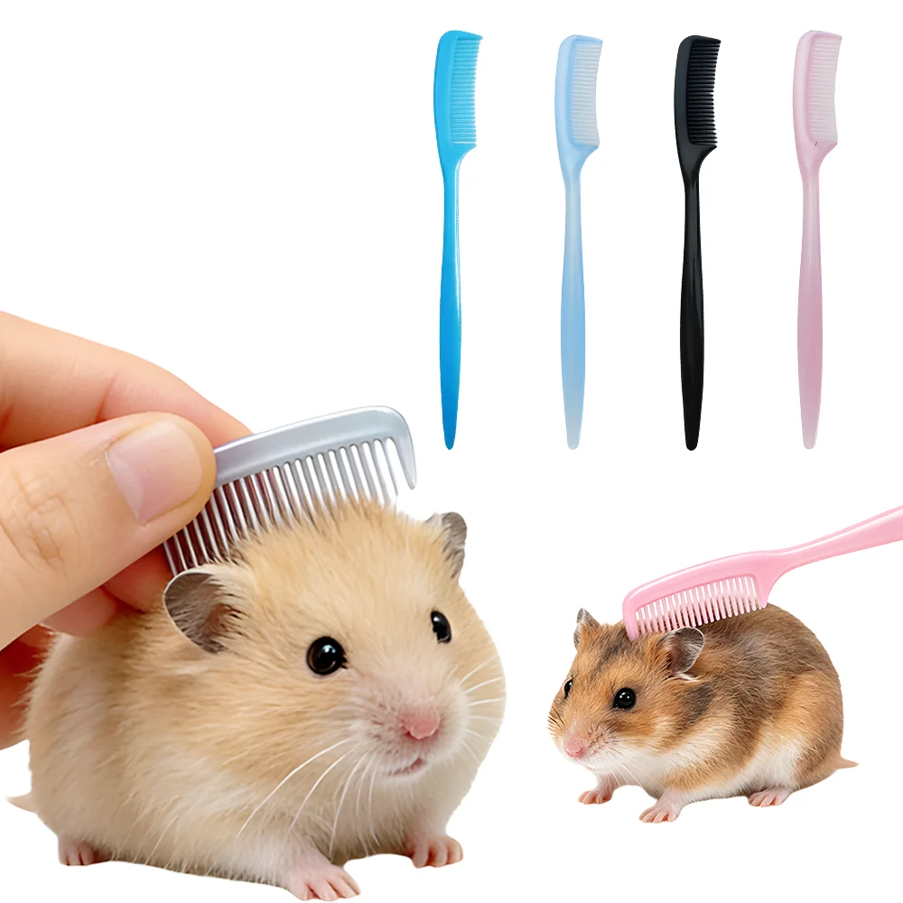 Mini Hamster Comb Small Animal Grooming Brush for Shedding Removing Floating Hair Portable Pet Supplies