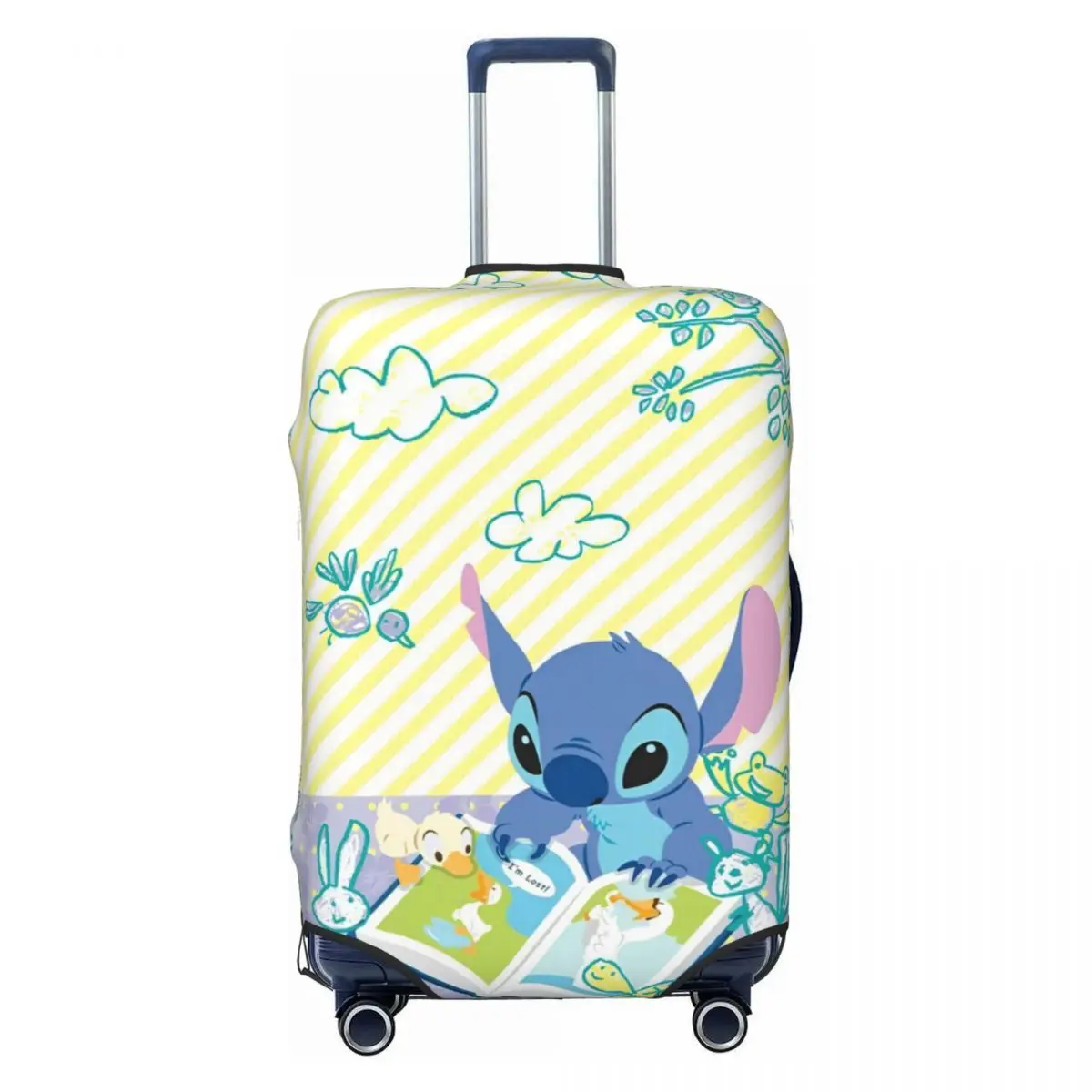 Custom Stitch Luggage Cover Protector Fashion Travel Suitcase Covers Cruise Trip Vacation Strectch Luggage Supplies Protection