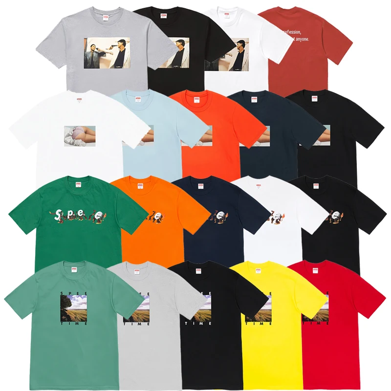 

Футболка Superment American Trendy Brand свободного кроя с коротким рукавом, с принтом в стиле Country Landscape и надписями, для повседневной носки