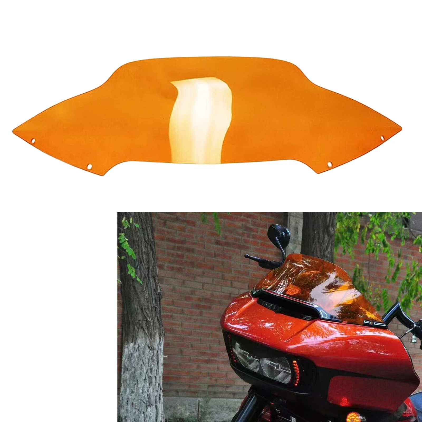Motocykl 7-calowy przedni deflektor szyby przedniej do Harley Davidson Road Glide FLTRX CVO 2015-2023