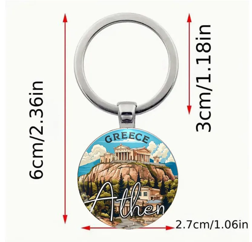 الخيار المثالي لسلاسل المفاتيح أثينا في اليونان، العطلة المثالية أو الهدية للصديقات #2