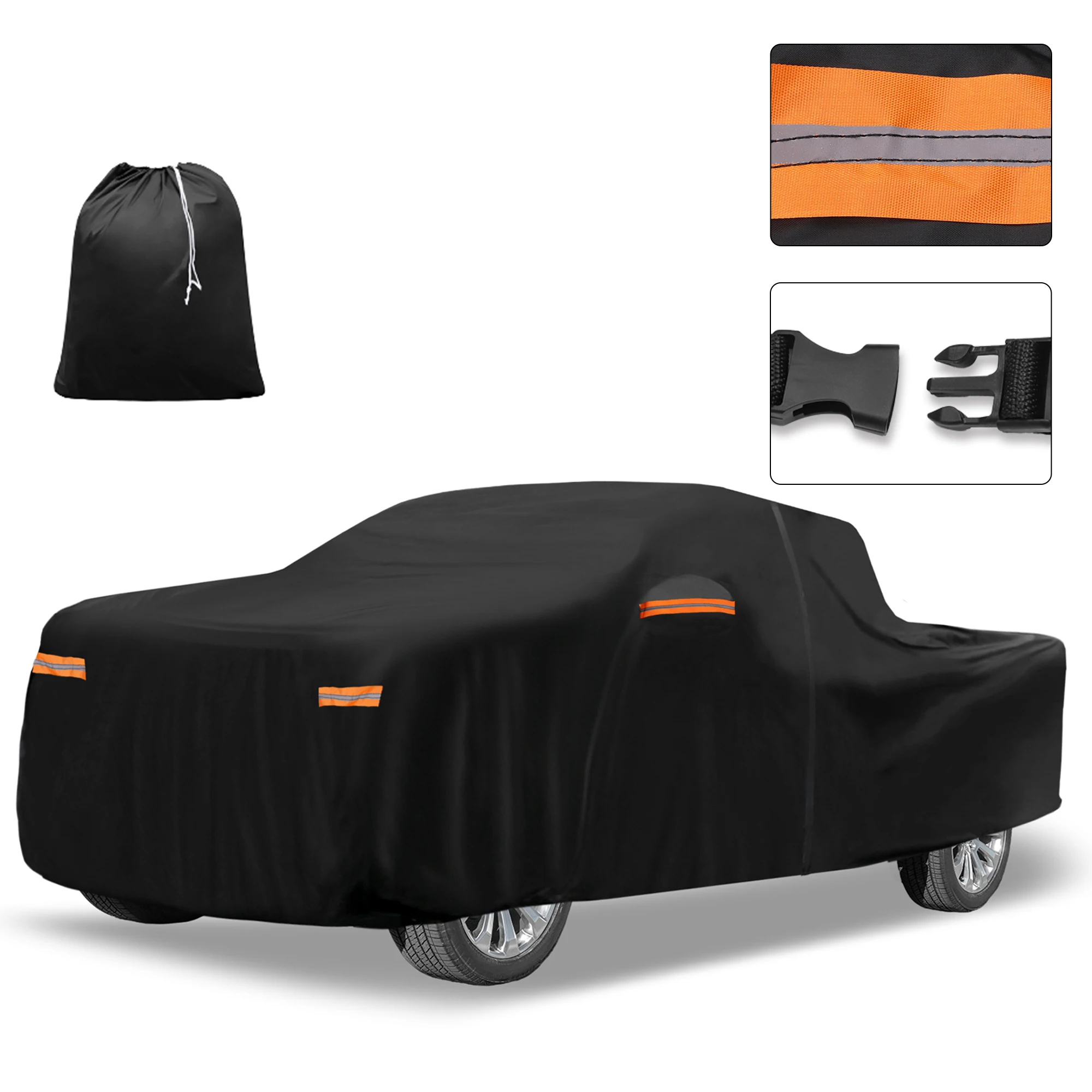 

Автомобильный чехол Motoforti для Dodge для Ram Crew Cab 210D-PU, уличный полный автомобильный чехол на все погоды с дверной молнией