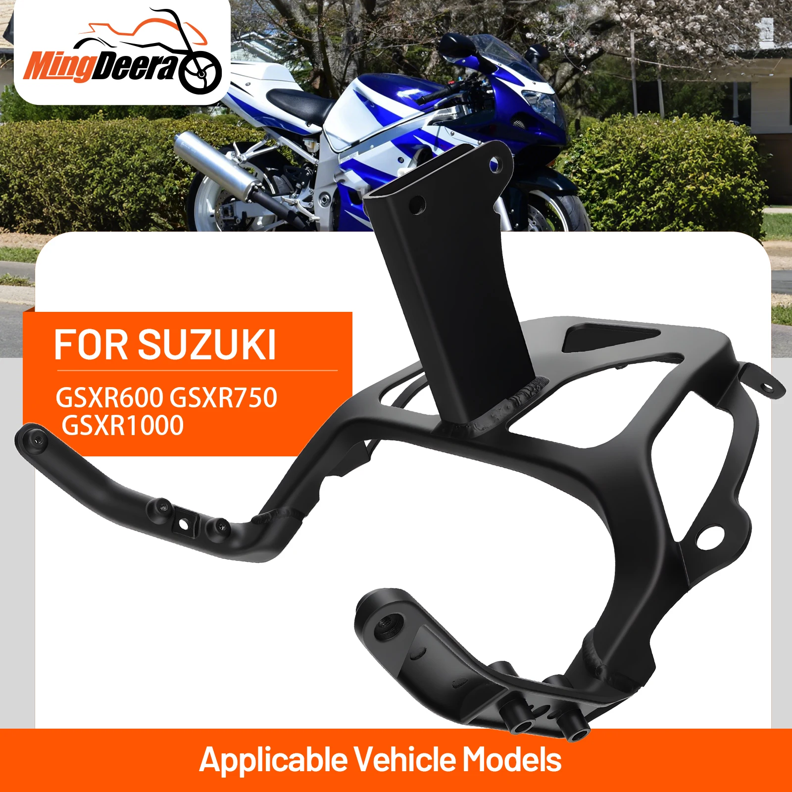 

For Suzuki GSXR600 GSXR750 2001-2003 GSXR1000 2001-2002 motorcycle headlight upper bracket, motorcycle bracket fixation.