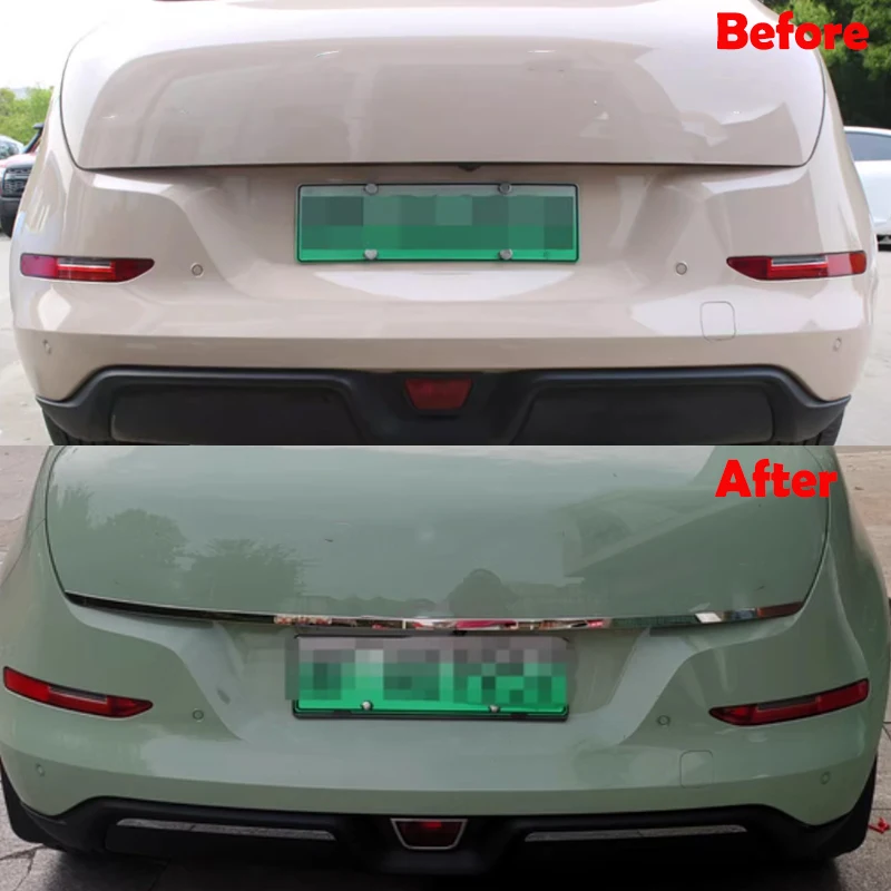 For Great Wall ORA GT 2021-2024 Stainless Car Break Light Trim Bumper Trim Rear Door Trim Sticker Frame Exterior Accessories