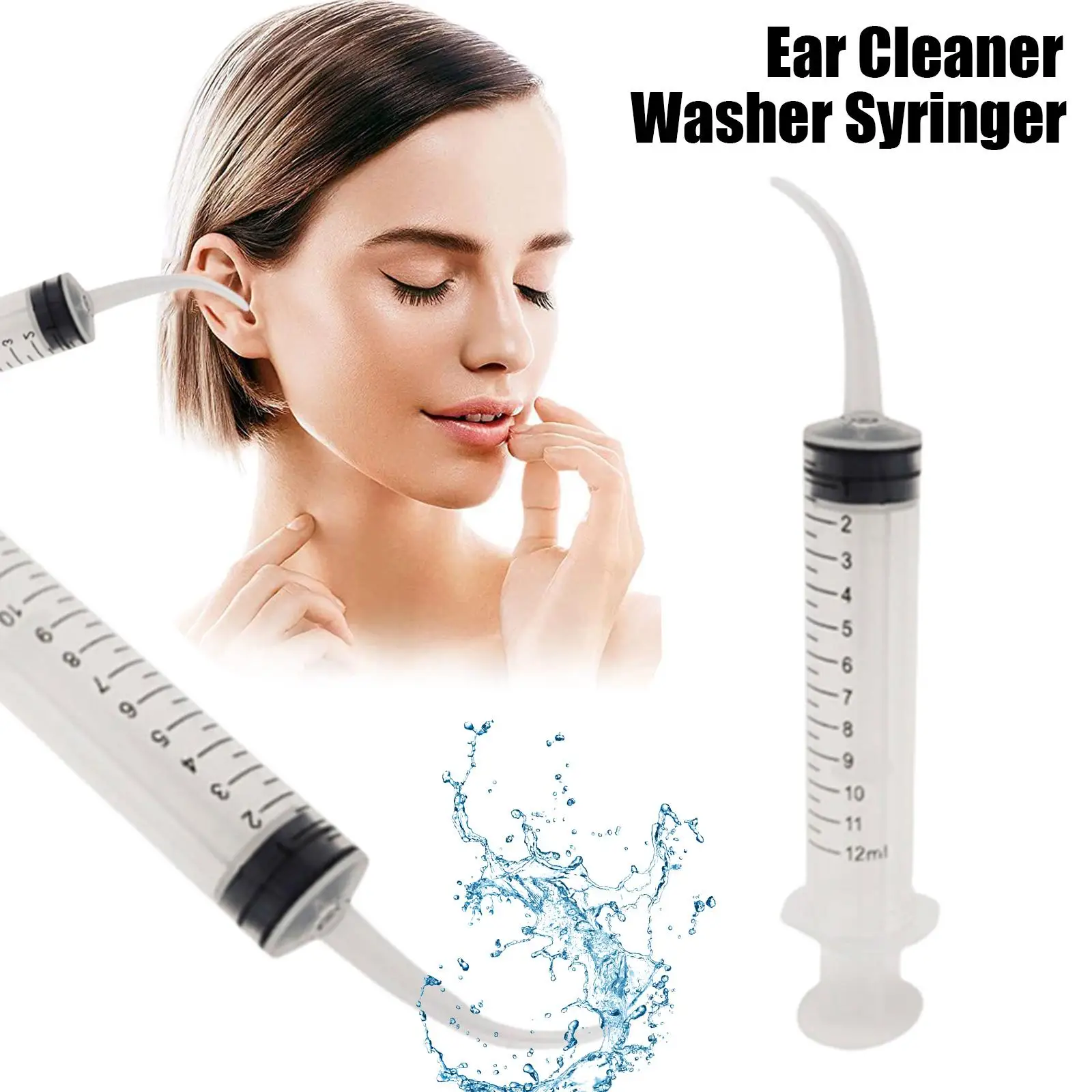 1/3/5PCS Syringes for Liquid Individually Packed Sterile Plastic Syringes Without Needle Ear Wax Removal Tool Health Care