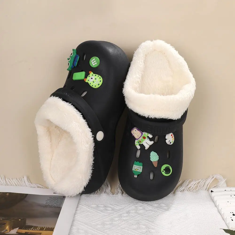 

Winter Furry Inserts Shoes Liners Replacement Fur Insoles Shoes Clogs Insoles Hole Warm Shoe Cover Thickened Soft Plush Cover