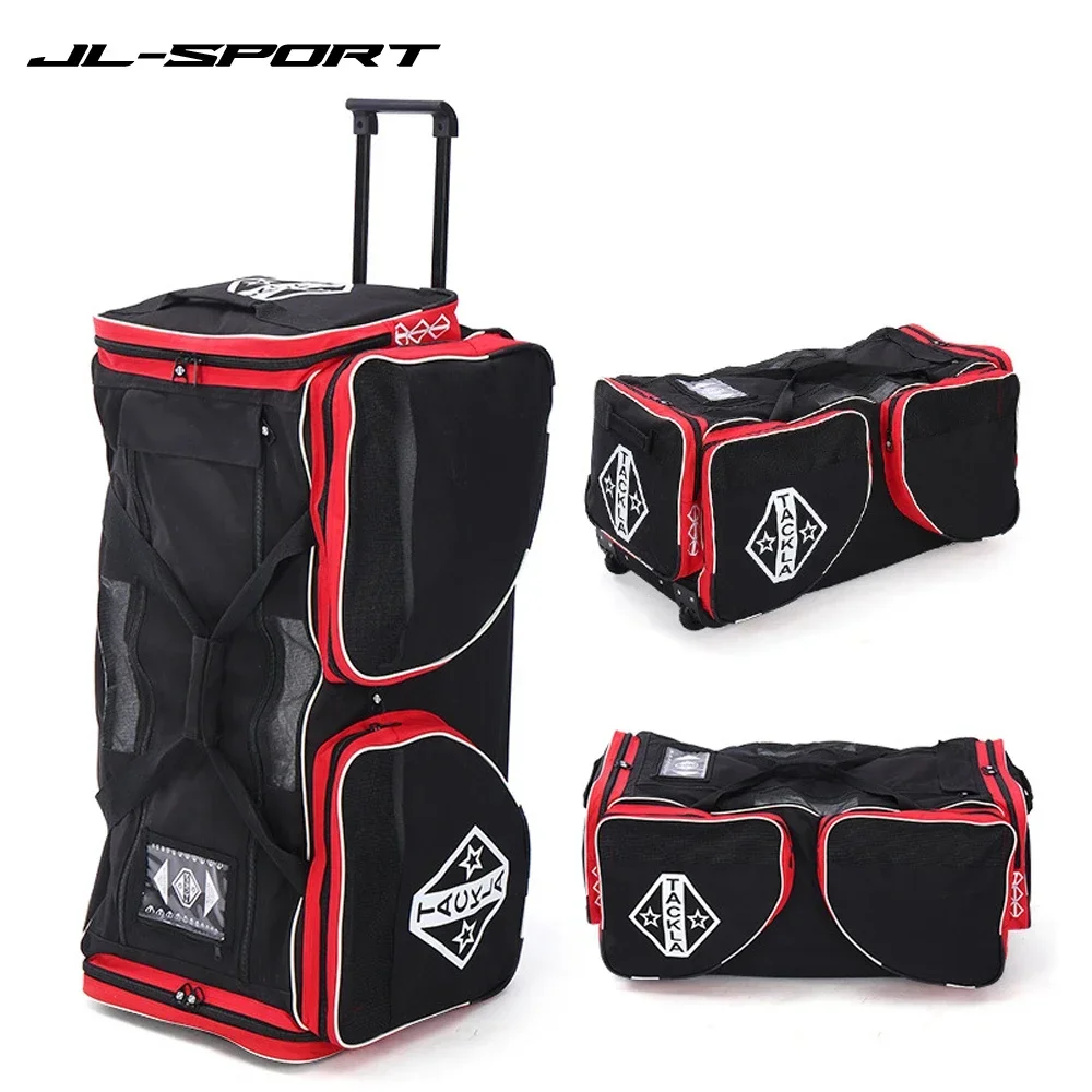 36L Ice Hockey Bag Portable Ice Hockey Equipment Teen Adult Backpack With Wheels Hockey Accessories