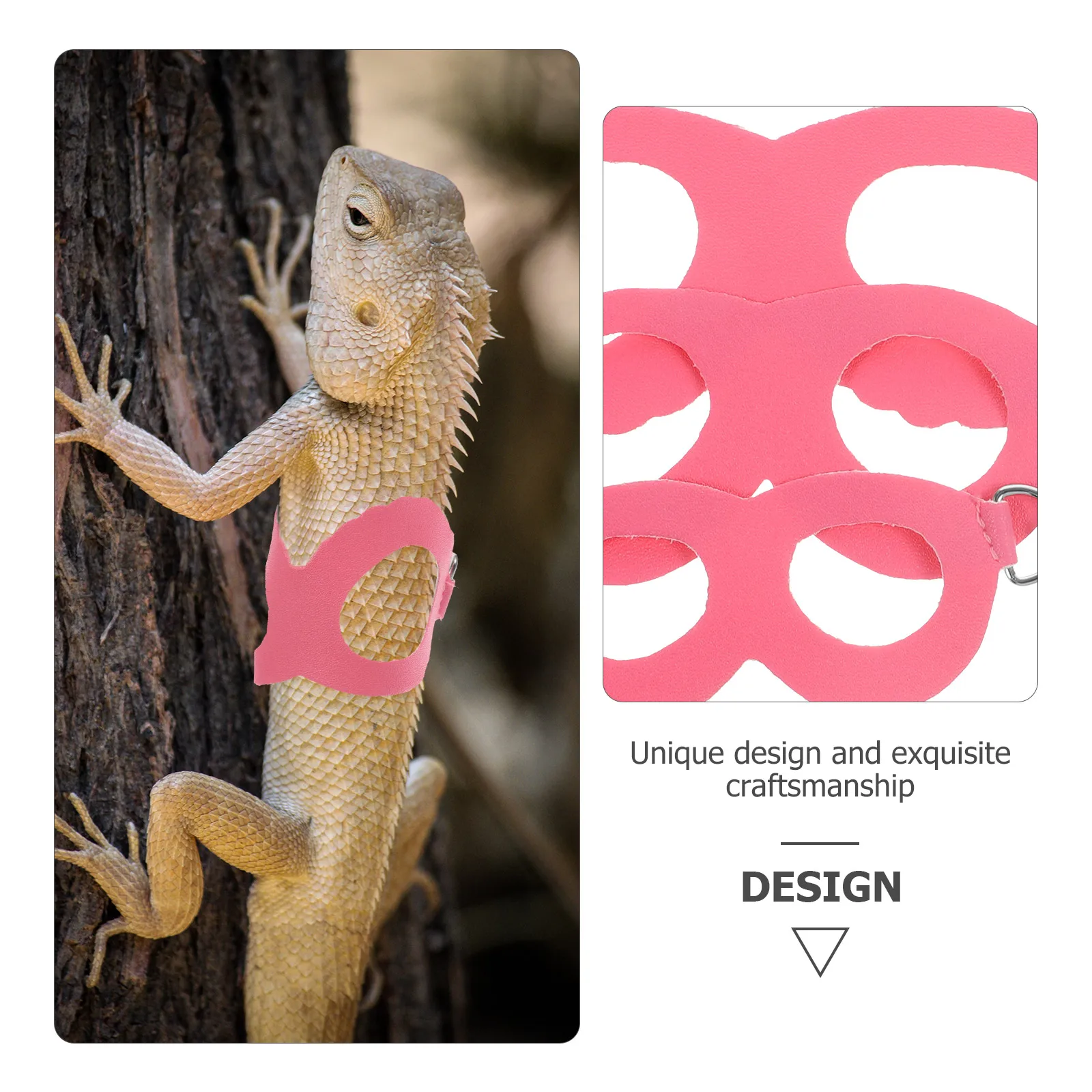 

1 set Lizard Chest Strap Bearded Dragon Leash Gecko Harness Small Animal Pet Supplies Reptile Walking Outdoor Carrier Adjustable