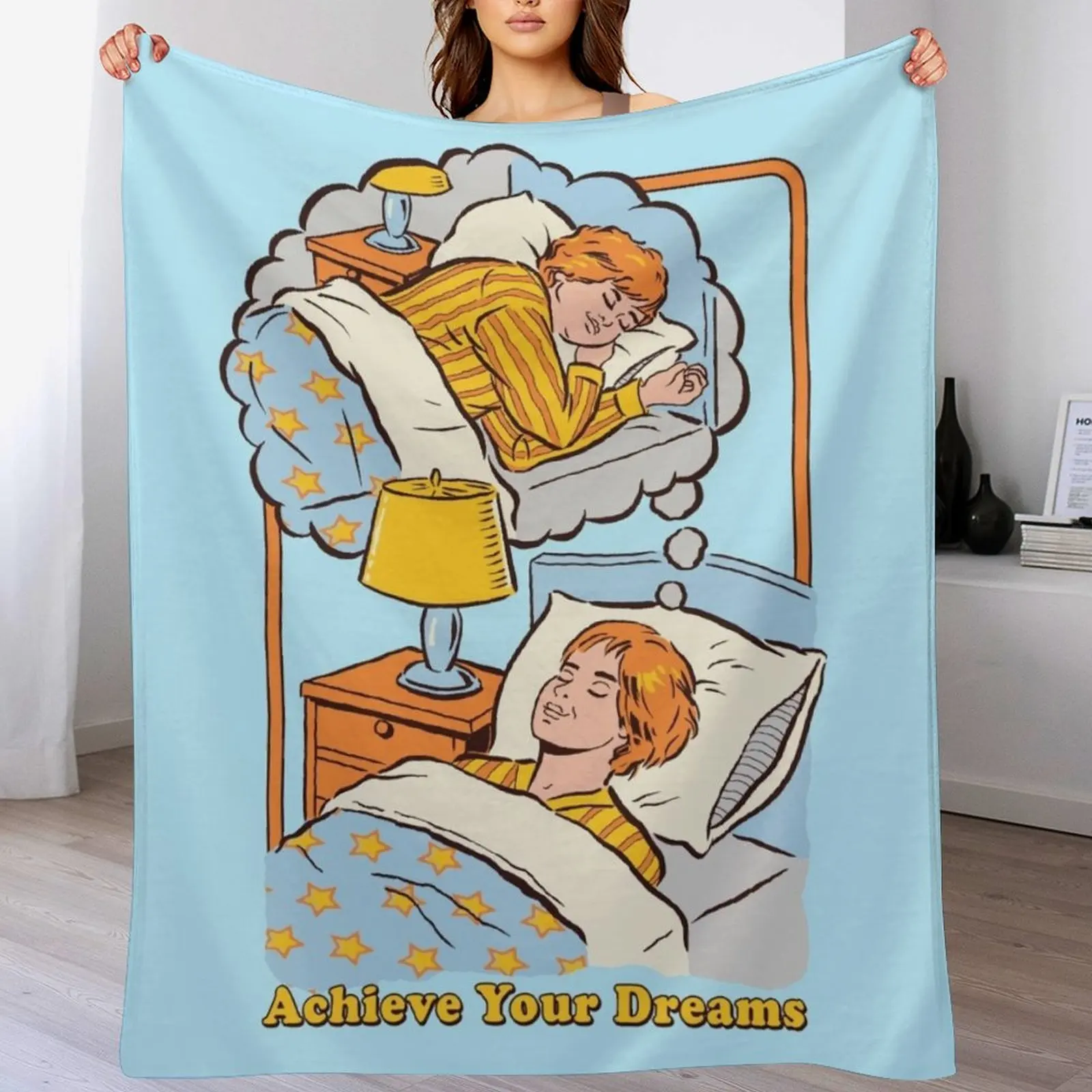 

Achieve Your Dreams Throw Blanket Luxury Moving Decorative Sofas Blankets
