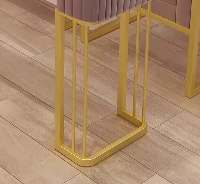 طاولة أظافر رخامية بسيطة وحديثة فاخرة وخفيفة الوزن ومجموعة كراسي لصالونات التجميل ومتجر أظافر فردي وطاولة أظافر مزدوجة