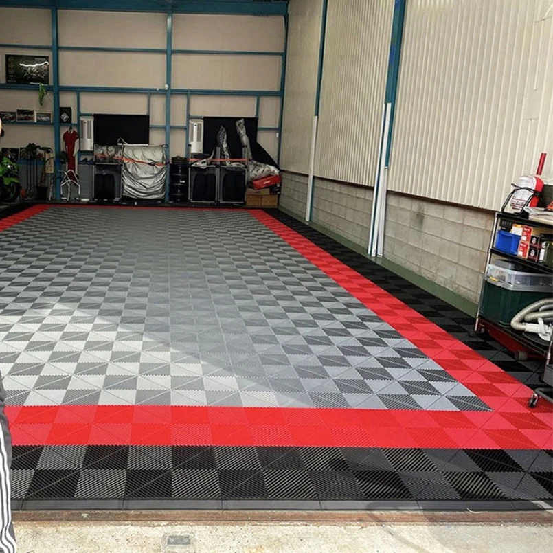 

Best Selling Plastic Interlocking Industrial Workshop Floor Tiles/removable Pp Interlocking Garage Floor Tiles Car Wash Shop