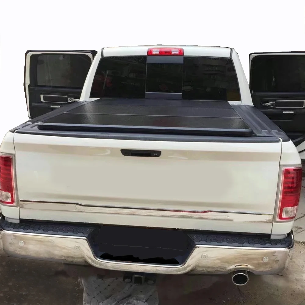 

Truck Tri-Fold Hard Folding tonneau cover for Dodge Ram 1500 Tri fold tonneau cover double cab with side tool box