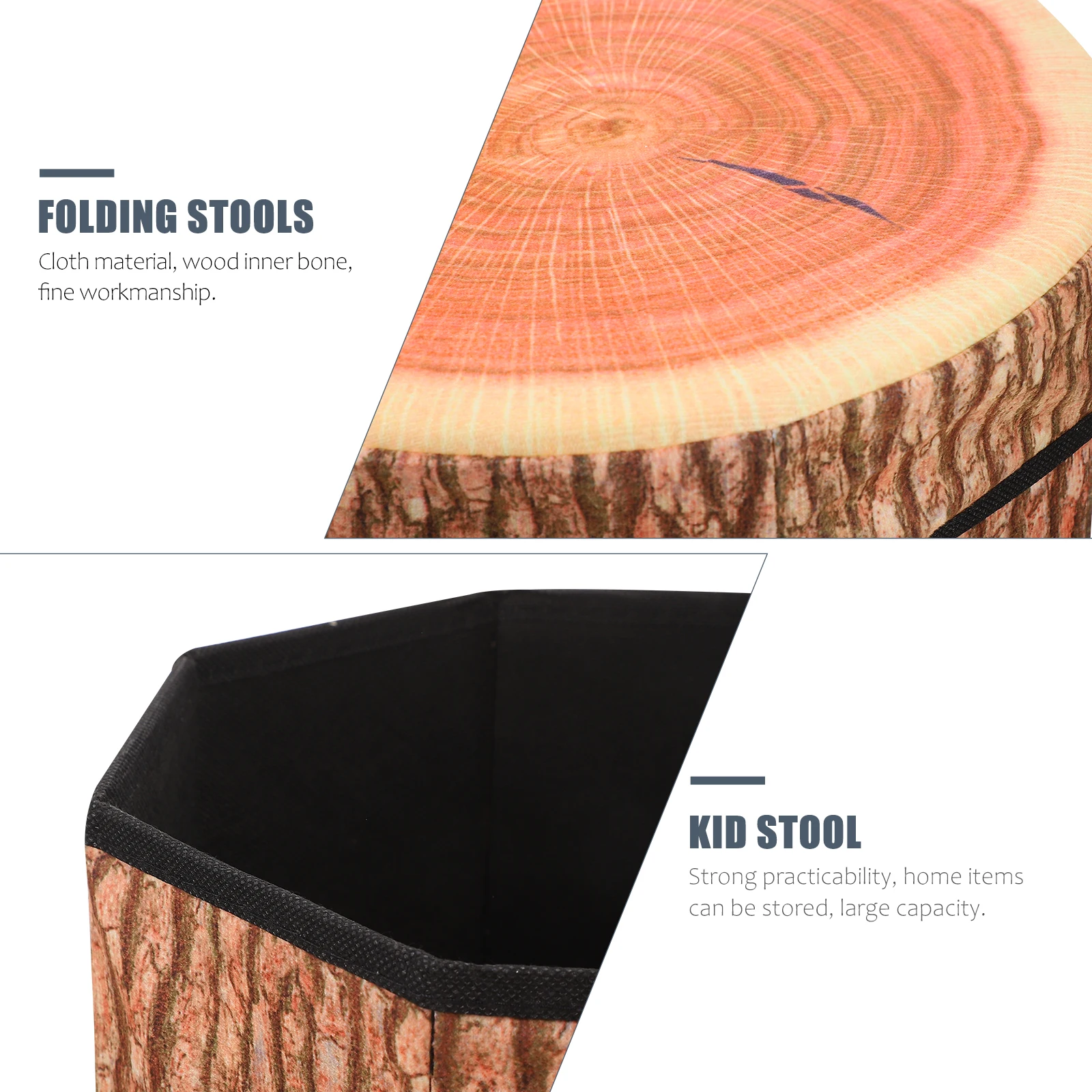 

Креативный деревянный держатель для хранения, складной домашний венайзер, надежный материал, удобный многофункциональный детский табурет для хранения