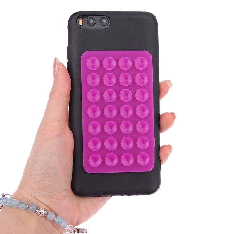 

1PC Backed Adhesive Sucker Pad For Fixed Pad Double Side Silicone Suction Pad For Mobile Phone Fixture Suction Cup