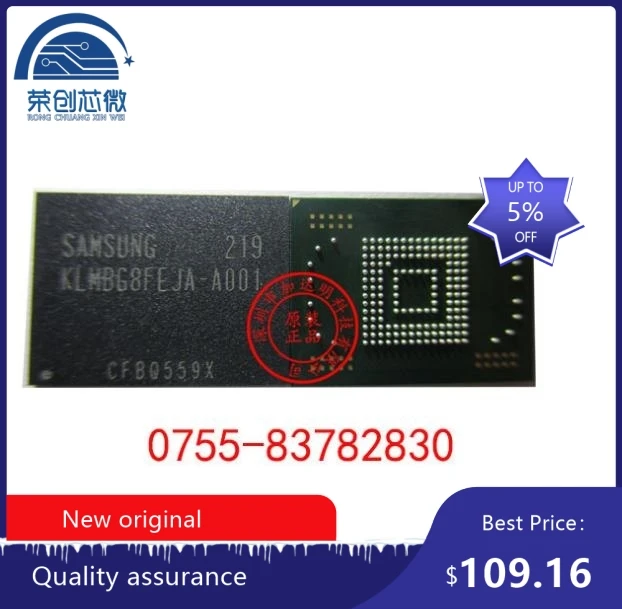 

100% ew original KLMBG8FEJA-A001 BGA Memory chip KLMBG8FEJA A001