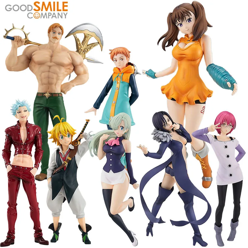 Good Smile Genuine POP UP PARADE The Seven Deadly Sins Anime Figure Meliodas Ban Escanor Action Toys Kids Gift Collectible Model