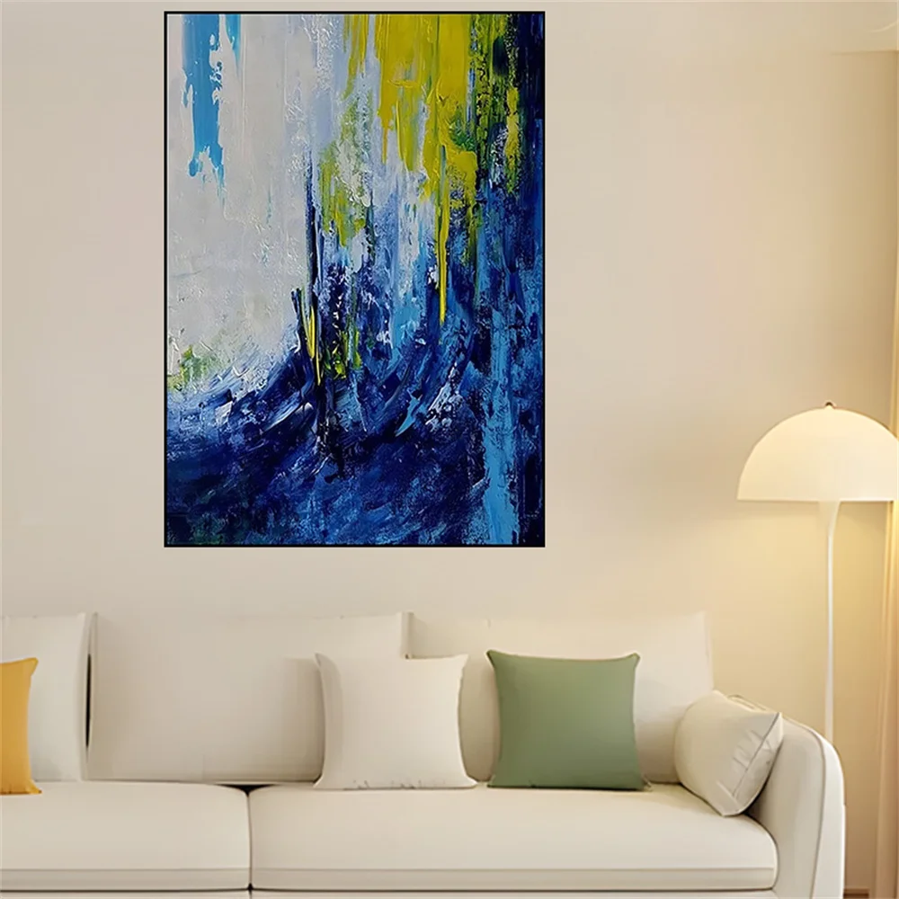 

Modern City Building Wall Art Pictures 100% Handmade Big Abstract Colorful Oil Painting Decor Living Room Office Home Exhibition