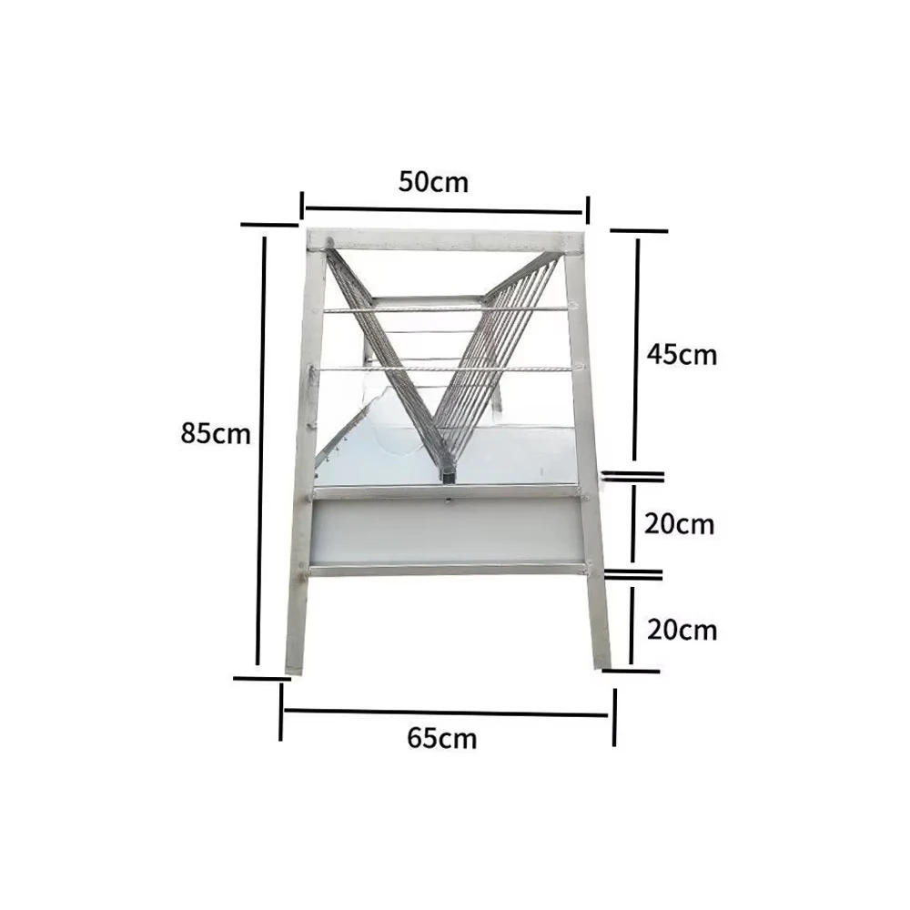 Wholesale Animal Husbandry Equipment Iron Galvanized Color Steel Automatic Yangshan Sheep Rack Feeder Groove