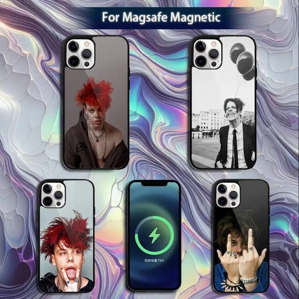 

Y-Yungblud Singer Phone Case For iPhone 16e,16,15,14,13,12,11,Plus,Pro,Max,Mini Magsafe Magnetic Wireless Charging