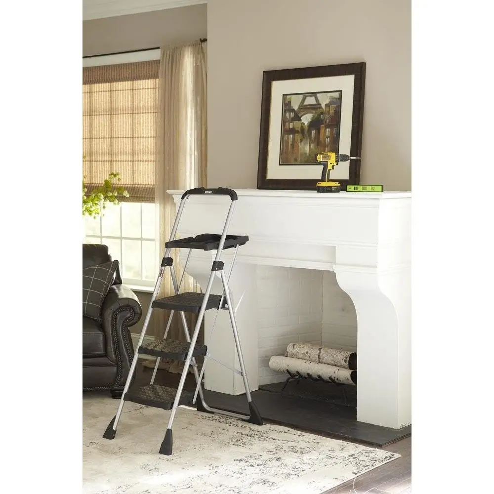 Steel Work Platform, One-Hand Lock, Project Trays, Stable & Secure, 225 lbs, 10 Year ANSI Rated