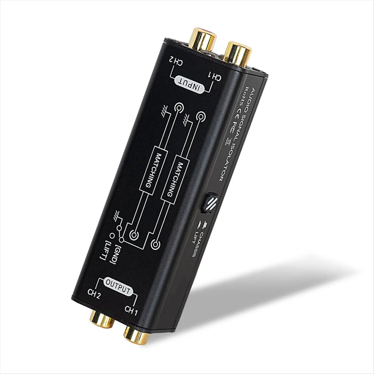 [NEW] Professional Audio Signal Isolator Audio Current Noise Filter Remover Interface Plug and Play Passive Isolator