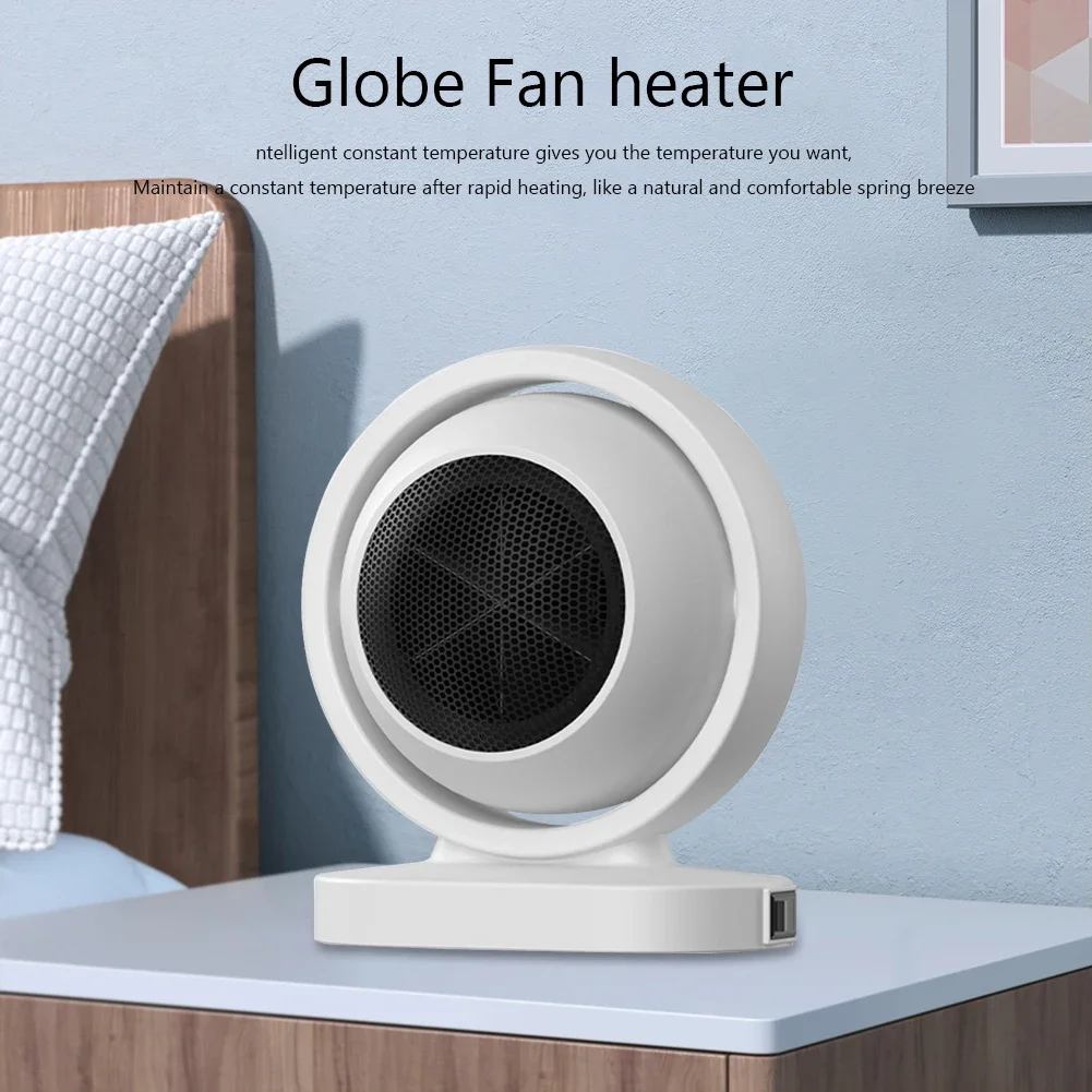 380W Electric Heaters Safety-Cent Portable Thermostat Desktop Heating Machine Smart Fan Heater Fast Heating Air Blower Device